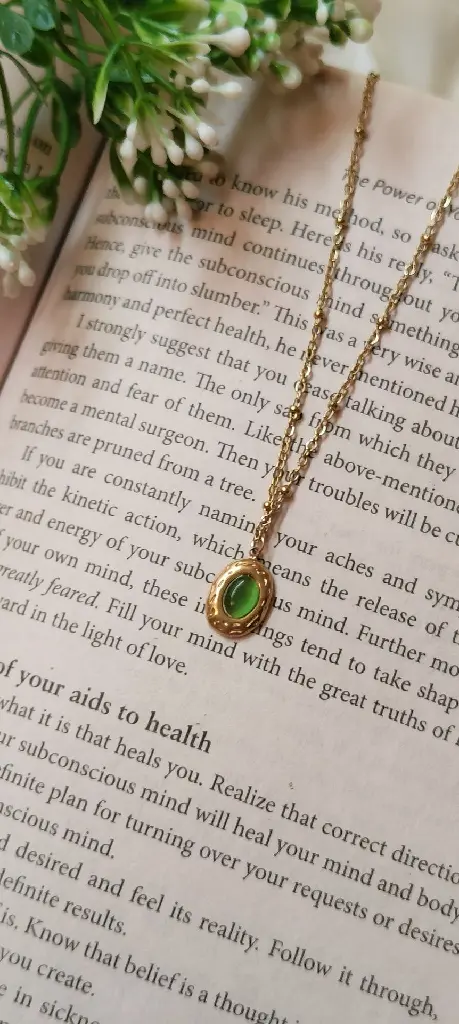 Green Stone Necklace💚