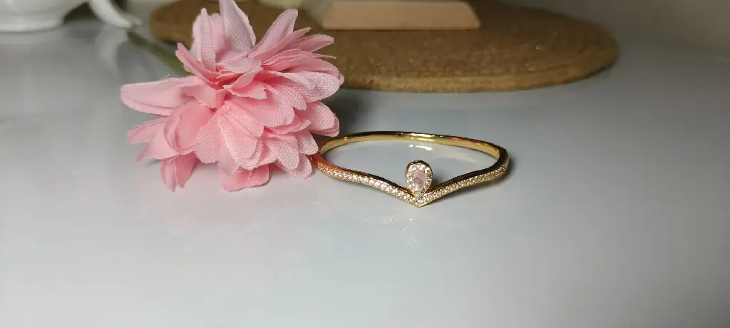 Pink Stone Kada Bracelet